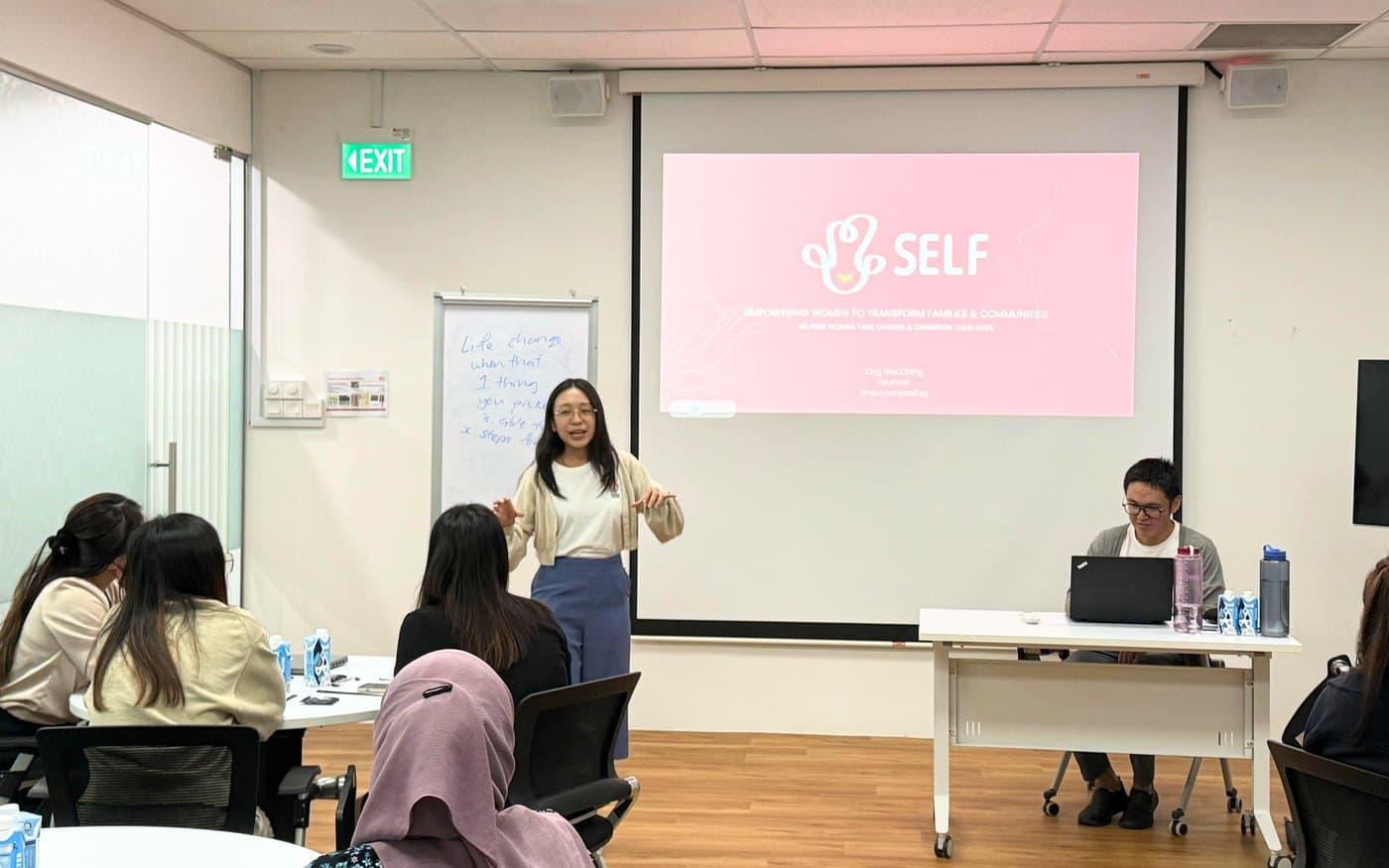 Wei Ching facilitating the Self-Leadership in Action workshop for the Re Sustainability team
