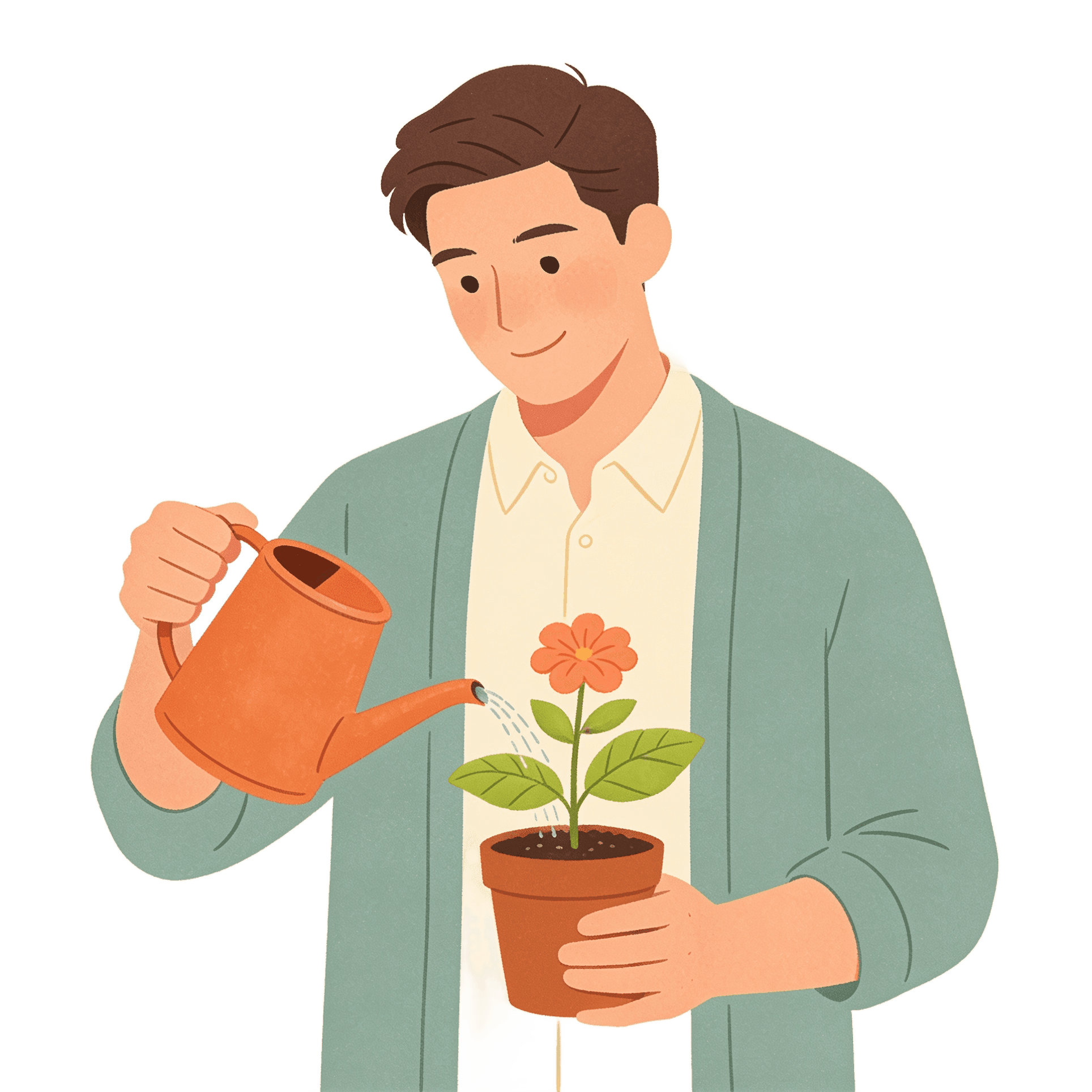 A person realising their potential illustration
