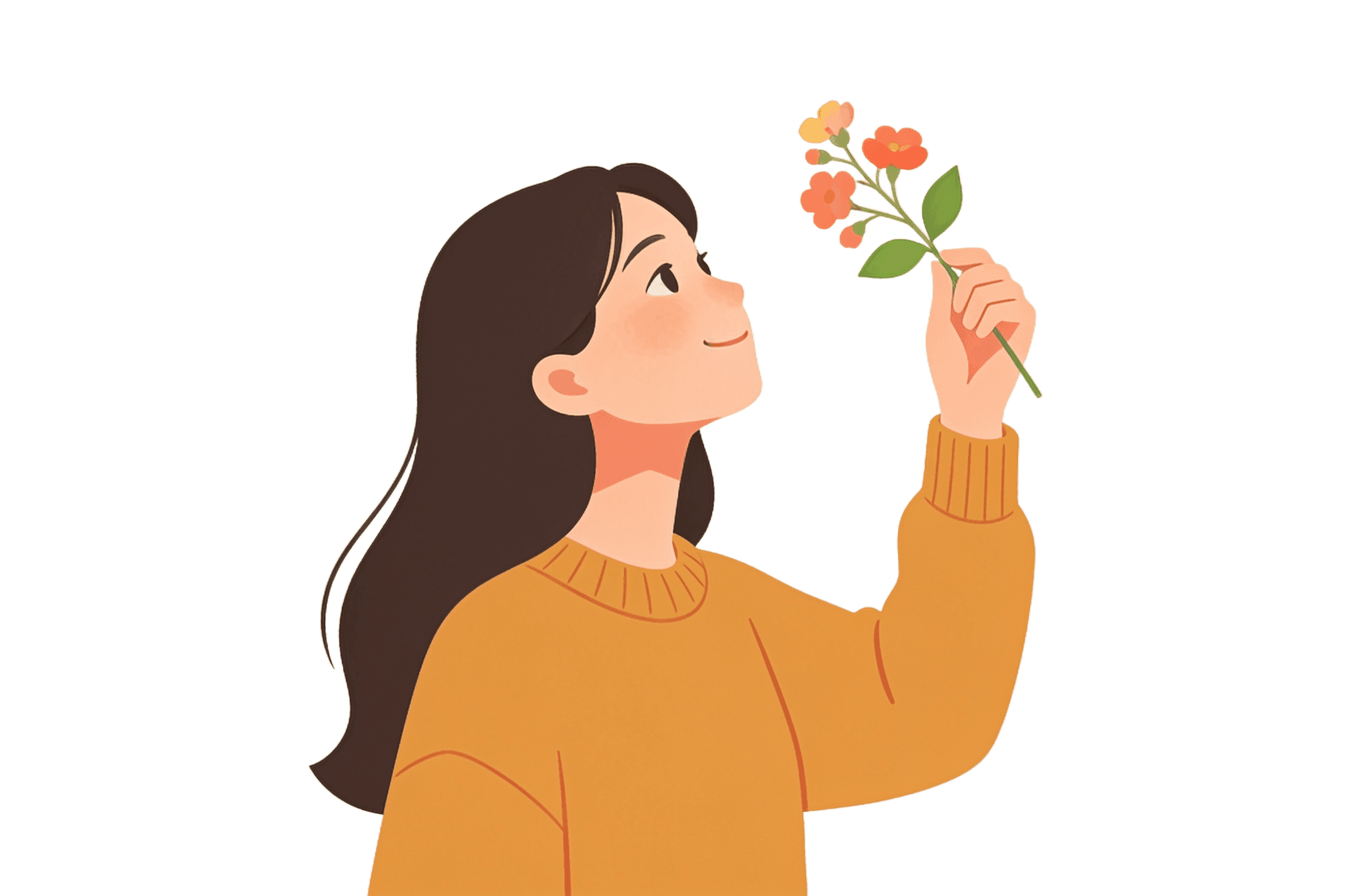 Blooming into your best self illustration